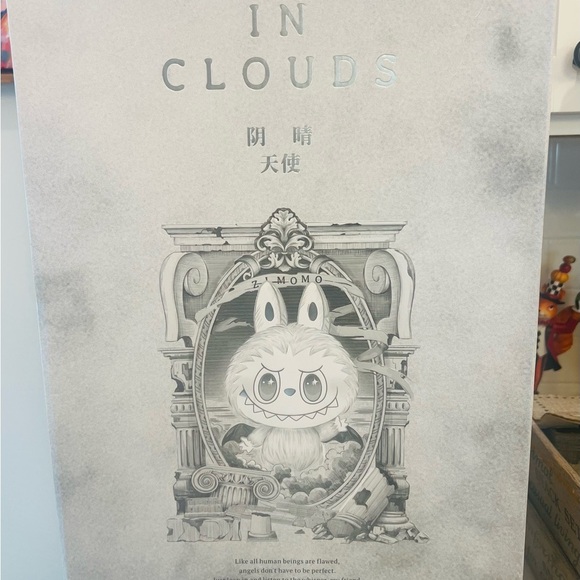 New Pop Mart The Monsters Labubu Zimomo Angel In Clouds Giant Vinyl Figure - Picture 8 of 8